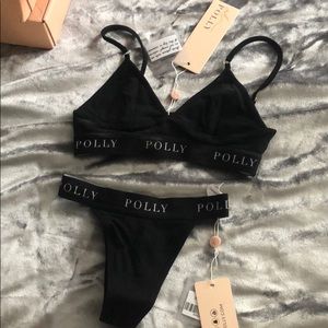 Bralette and thong set